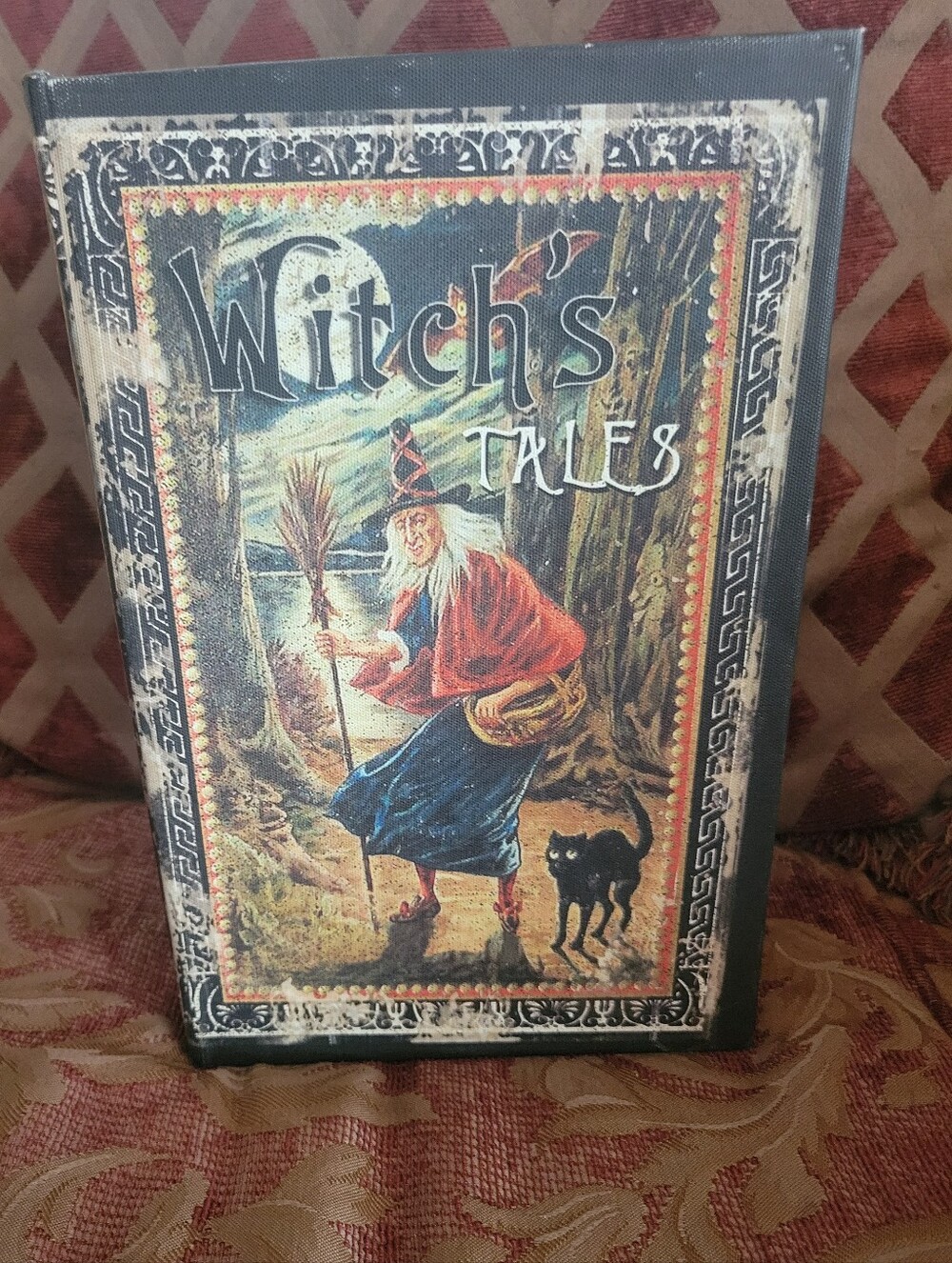 Witch's Tales Decorative Box with Witch Illustration